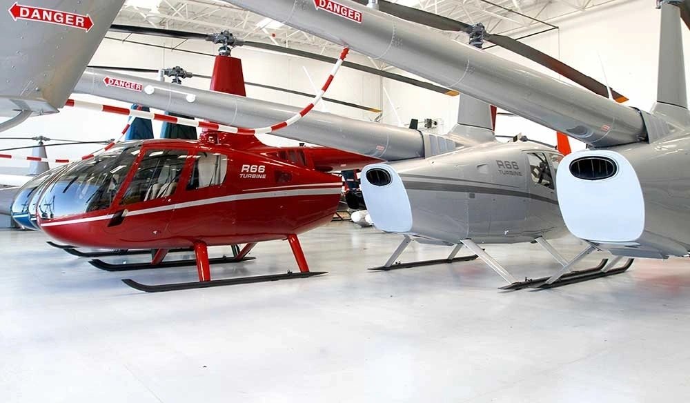 Robinson R66 turbine helicopter used for aerial pipeline patrol